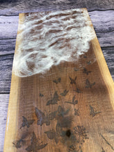 Load image into Gallery viewer, Laser engraved clouds and wildflowers