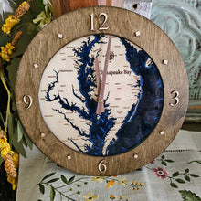 Load image into Gallery viewer, Water Map Clock
