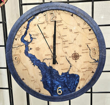 Load image into Gallery viewer, Water Map Clock
