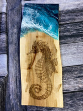 Load image into Gallery viewer, Laser engraved seahorse
