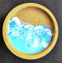 Load image into Gallery viewer, Teal Ocean coaster set of 2
