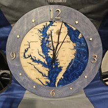 Load image into Gallery viewer, Water Map Clock
